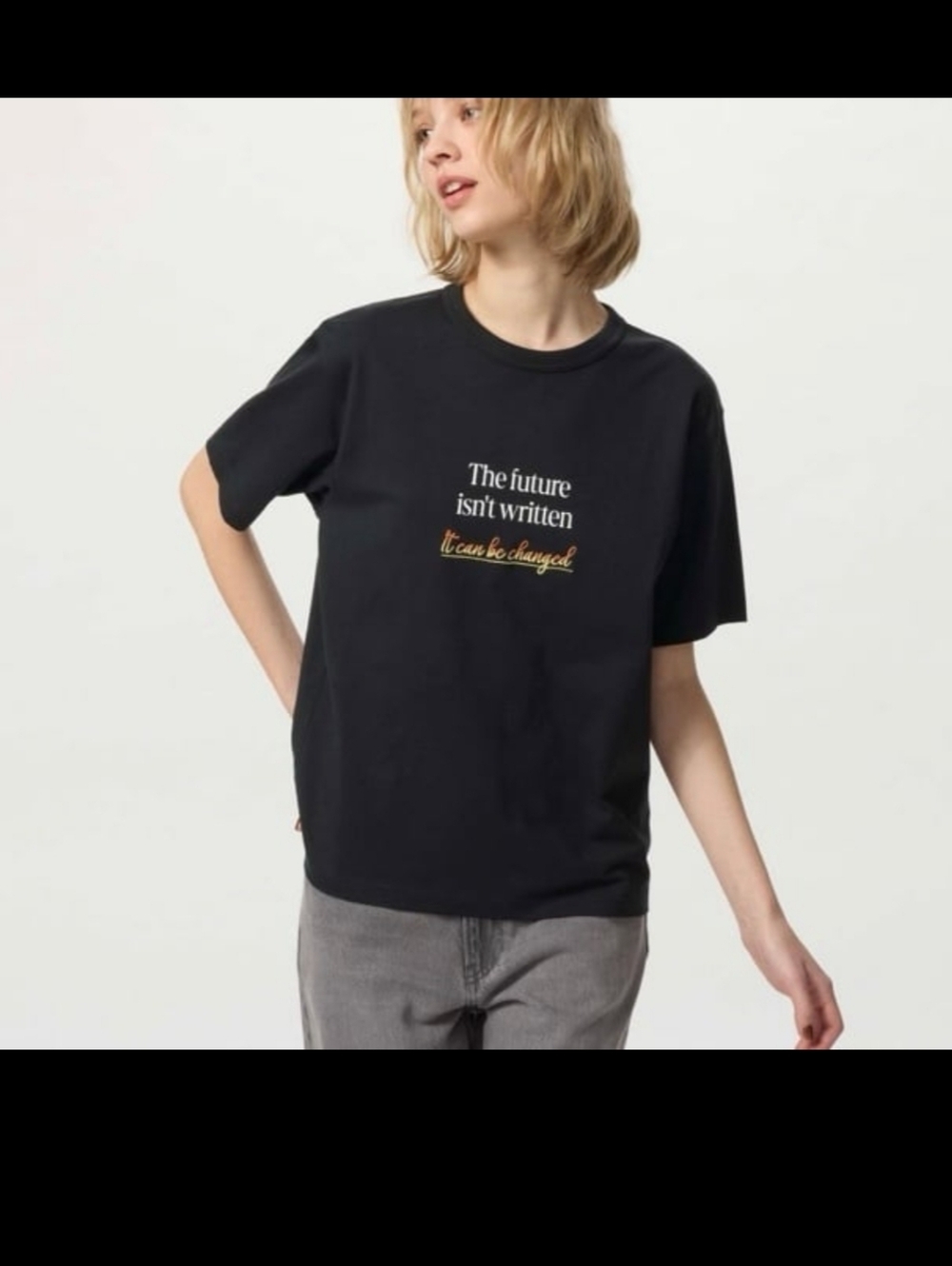 Back To The Future Uniqlo Universal Studios Tshirt Womens XXL Black Top